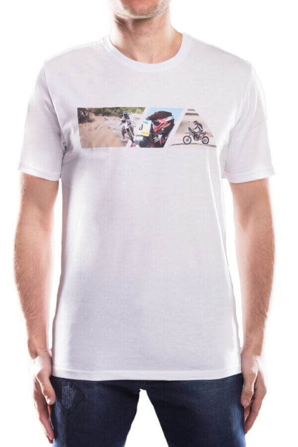 T-shirt męski 115moto White kolekcja DAKAR
